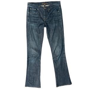 Ralph Lauren 867 Dark Wash Blue Low Rise Stretch Bootcut Jeans size 27 Y2K